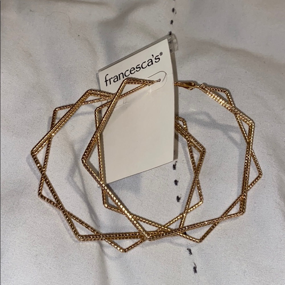 Francesca Gold hoop earrings
